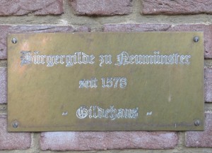 Gildehaus der Bürgergilde zu Neumünster seit 1578