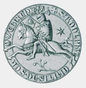 Reitersiegel Adolf VI. Graf von Holstein-Schauenburg aus der Zeit um 1300