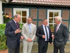 Generalversammlung: Gildevorsteher Manfred Willms, Martin Slotosz, Danny Hilbert, Gildevorsteher Werner Bach