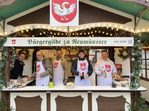 Secondelieutenant Sören Winkler, Dr. Matthias Preuß, Martin Slotosz, Jochen Lentföhr, Danny Hilbert (v.l.n.r.)